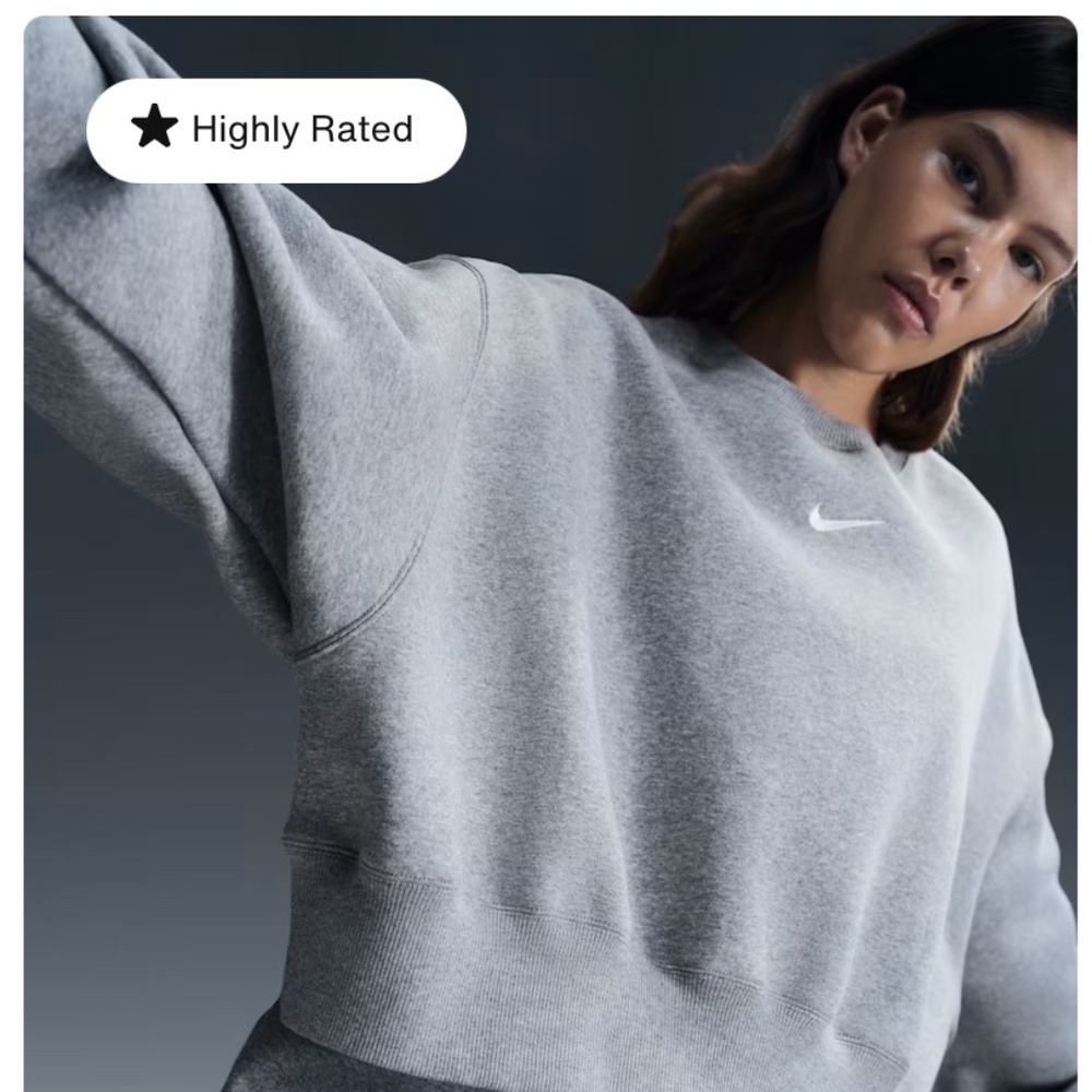 Nike Sportswear Phoenix Fleece Cropped - Grey